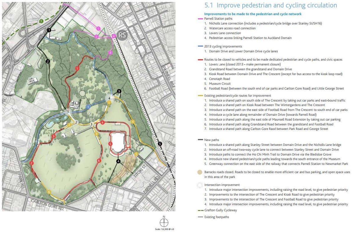 map of Auckland domain