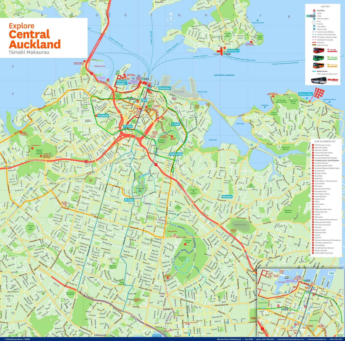 Auckland map New Zealand