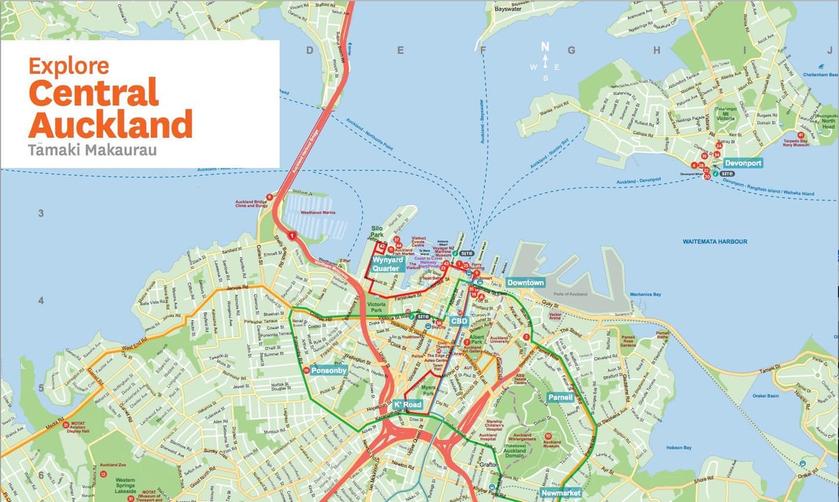 map of Auckland nz